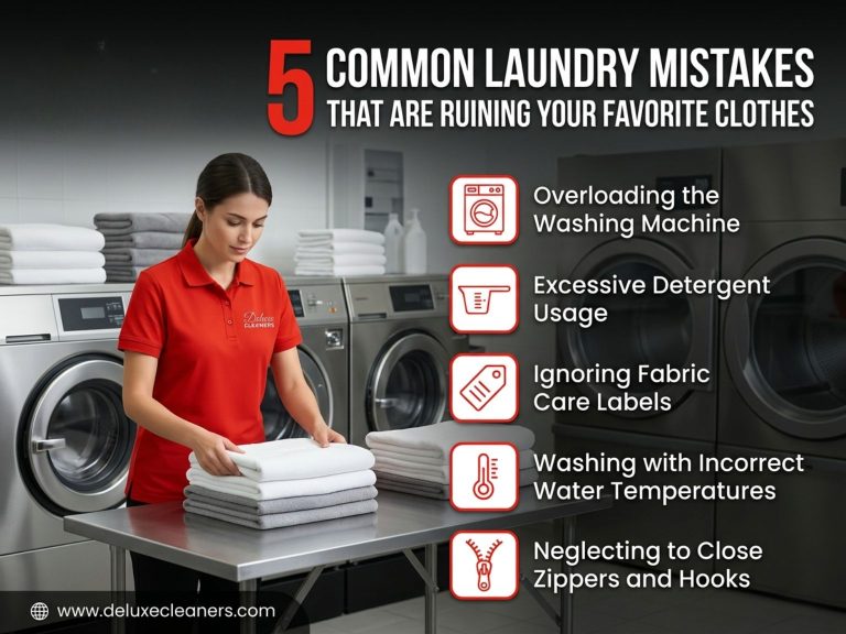 Professional laundry service by Deluxe Cleaners